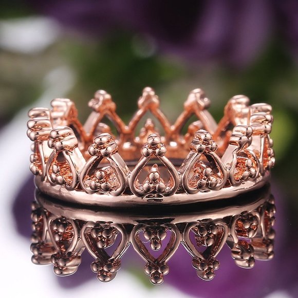 💝 Heart Wreath Basic Simple Colorful Heart Rings for Women, PD534 - Picture 1 of 9